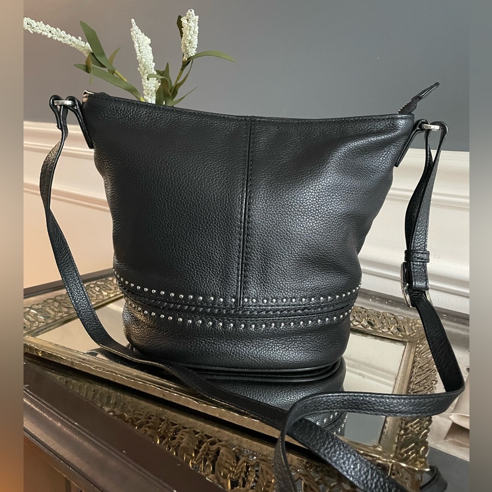Brighton Pretty Tough Collection- Baby Jake Leather Crossbody - Picture 3 of 12